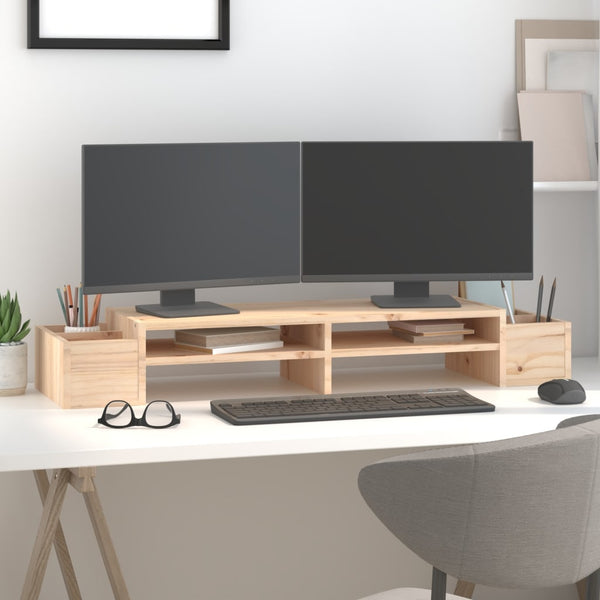 Monitorständer Kiefer Massivholz 100cm