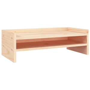 Monitorständer Kiefer Massivholz 50x24x16 cm