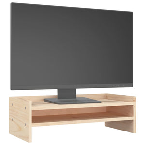 Monitorständer Kiefer Massivholz 50x24x16 cm