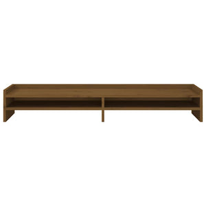 Monitorständer Honigbraun Massivholz Kiefer 100cm