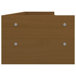 Monitorständer Honigbraun Massivholz Kiefer 100cm