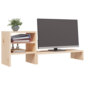 Monitorständer Kiefer Massivholz 81cm