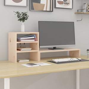 Monitorständer Kiefer Massivholz 81cm