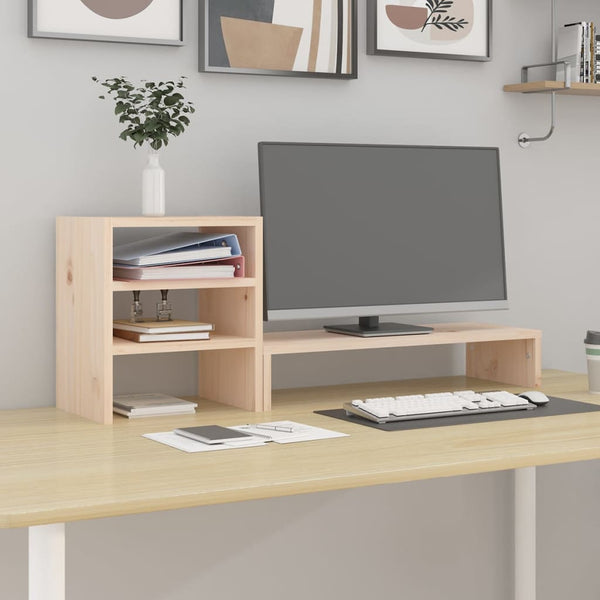 Monitorständer Kiefer Massivholz 81cm