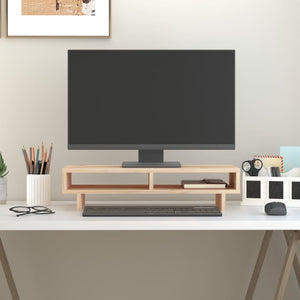 Monitorständer Kiefer Massivholz 60 cm
