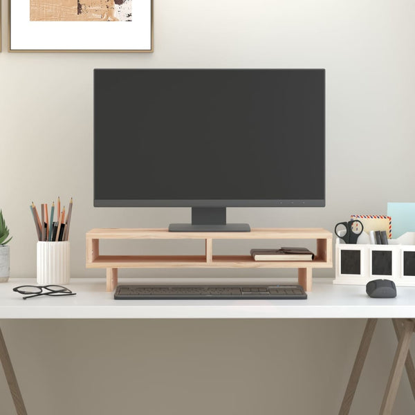 Monitorständer Kiefer Massivholz 60 cm