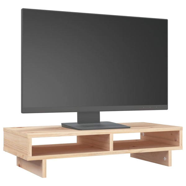 Monitorständer Kiefer Massivholz 60 cm