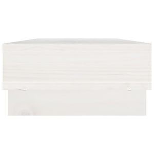 Monitorständer Weiß Kiefer Massivholz 60cm