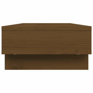 Monitorständer Honigbraun Kiefer Massivholz