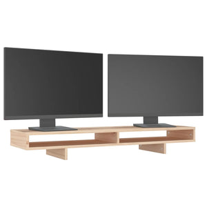 Monitorständer aus Kiefernholz 100 cm