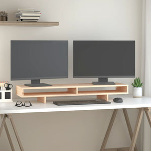 Monitorständer aus Kiefernholz 100 cm
