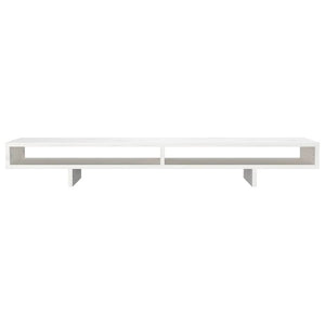 Monitorständer Weiß Kiefer Massivholz 100cm