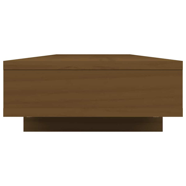 Monitorständer Honigbraun 100 cm Kiefer Massivholz