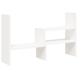 Monitorständer Weiß Kiefer Massivholz