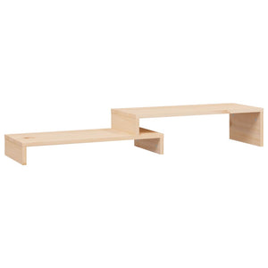 Monitorständer Kiefer Massivholz, Verstellbar