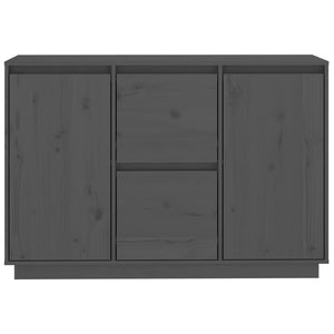 Graues Kiefer Massivholz Sideboard 111 cm