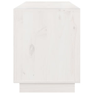 TV-Schrank Weiß 176 cm Massivholz Kiefer