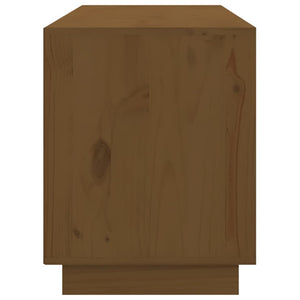 TV-Schrank Honigbraun Massivholz Kiefer 176 cm
