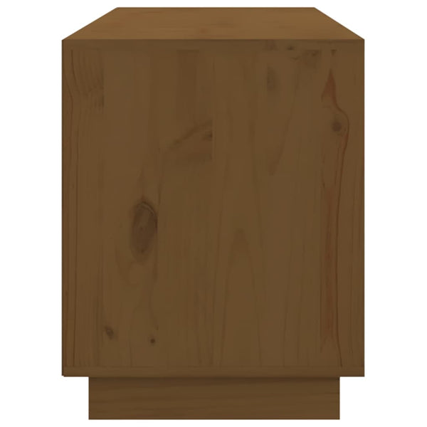 TV-Schrank Honigbraun Massivholz Kiefer 176 cm