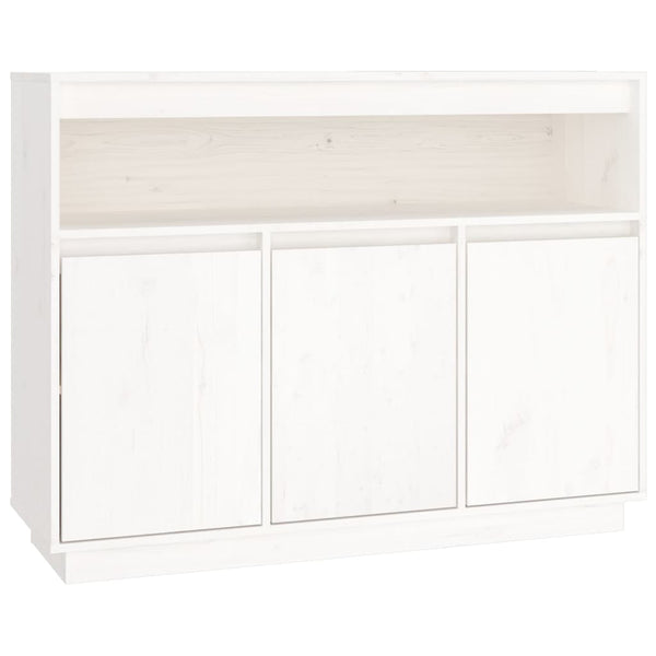 Weißes Sideboard 104,5 cm Kiefer Massivholz