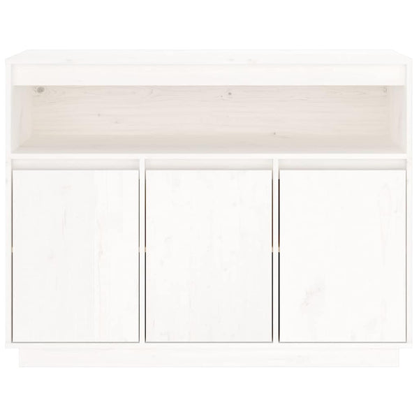 Weißes Sideboard 104,5 cm Kiefer Massivholz