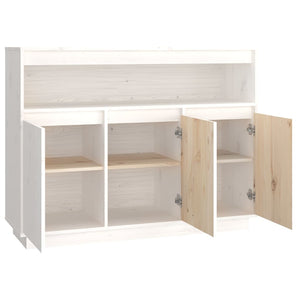 Weißes Sideboard 104,5 cm Kiefer Massivholz