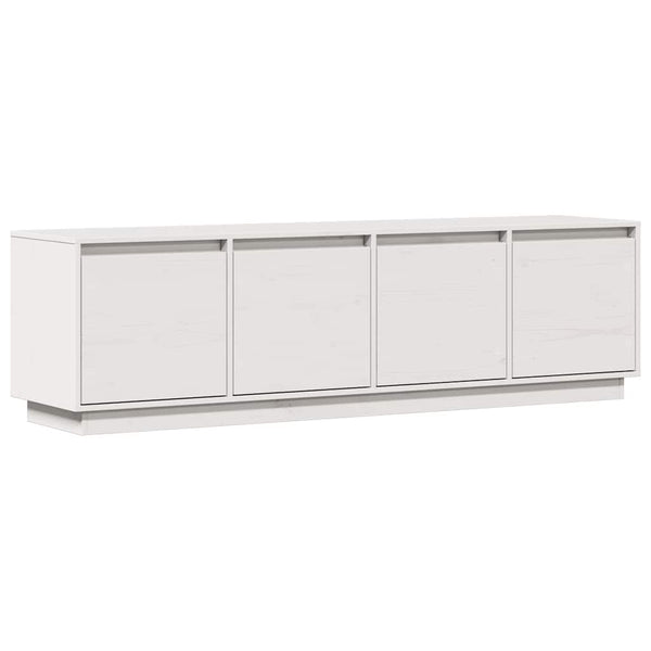 Weißer TV-Schrank Kiefer Massivholz 156cm