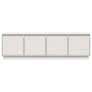 Weißer TV-Schrank Kiefer Massivholz 156cm
