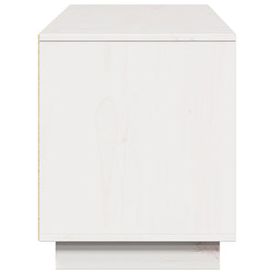 Weißer TV-Schrank Kiefer Massivholz 156cm
