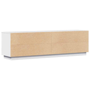 Weißer TV-Schrank Kiefer Massivholz 156cm