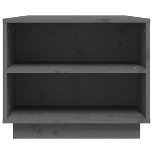 Grauer Couchtisch 90x49cm Kiefer Massivholz