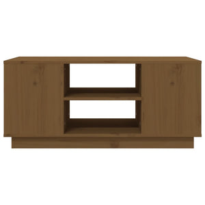 Couchtisch Honigbraun Kiefer Massivholz 90cm
