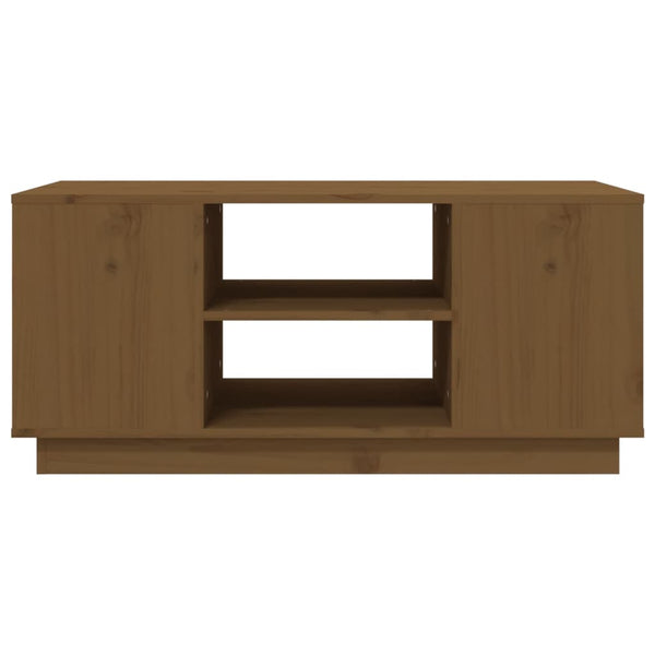 Couchtisch Honigbraun Kiefer Massivholz 90cm