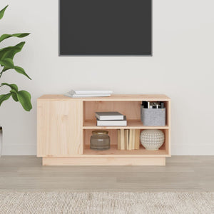 TV-Schrank Kiefer Massivholz 80 cm