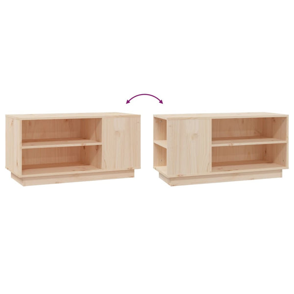 TV-Schrank Kiefer Massivholz 80 cm