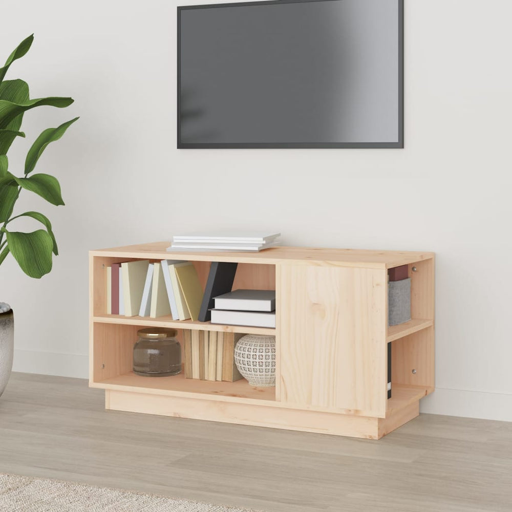 TV-Schrank Kiefer Massivholz 80 cm