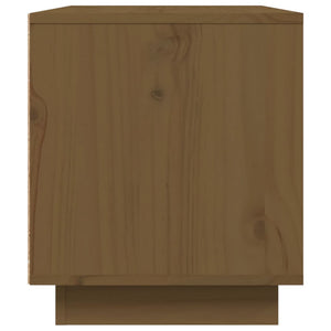 TV-Schrank Honigbraun Kiefer Massivholz 80cm