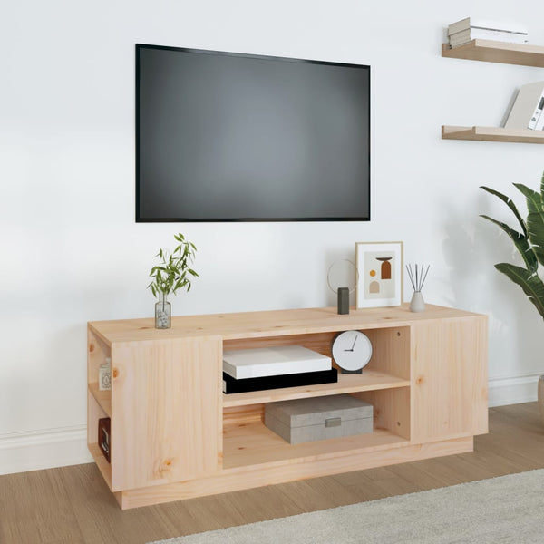 TV-Schrank Kiefer Massivholz 110 cm