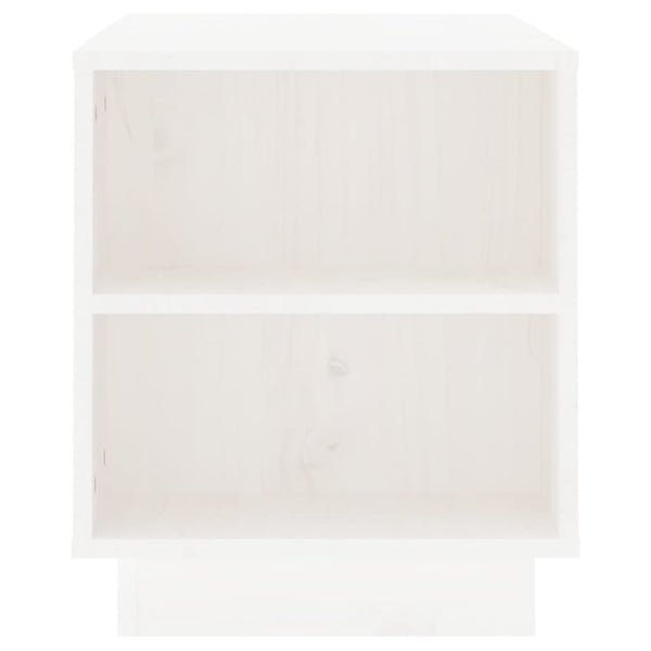Weißer TV-Schrank Kiefer Massivholz 110cm