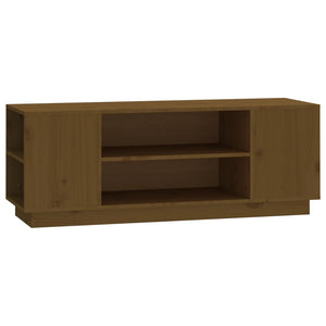 TV-Schrank Honigbraun 110 cm Massivholz