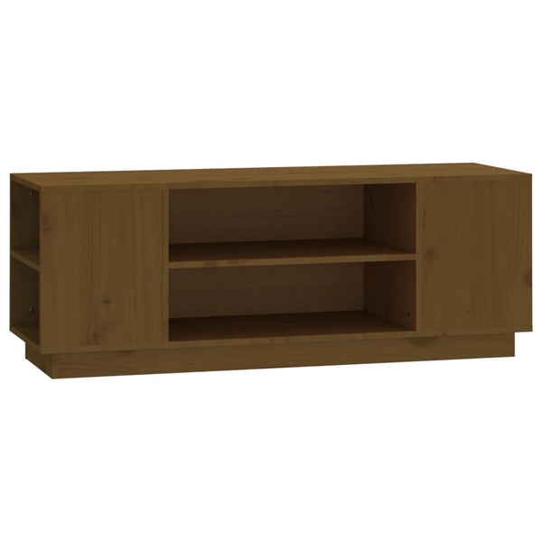 TV-Schrank Honigbraun 110 cm Massivholz