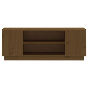 TV-Schrank Honigbraun 110 cm Massivholz