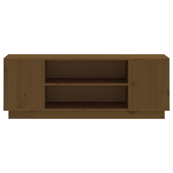 TV-Schrank Honigbraun 110 cm Massivholz