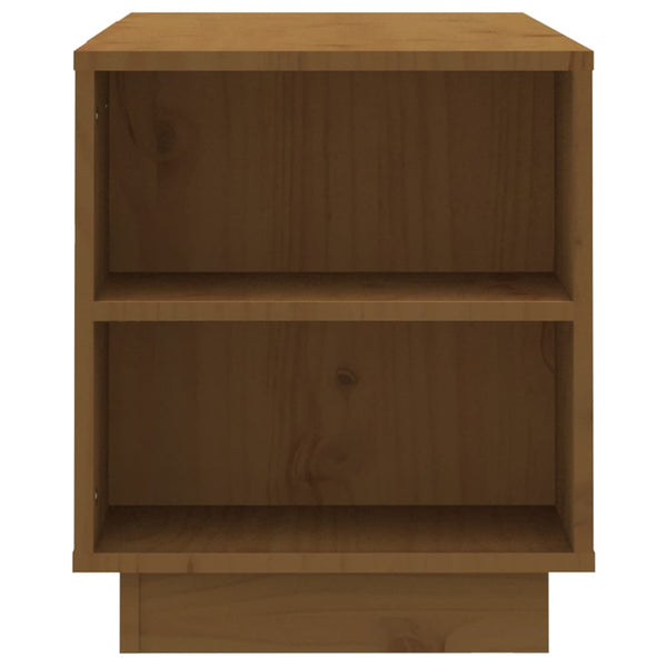 TV-Schrank Honigbraun 110 cm Massivholz