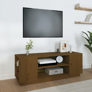 TV-Schrank Honigbraun 110 cm Massivholz