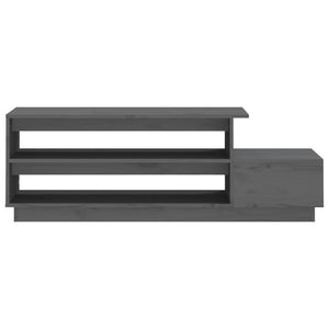 Grauer Couchtisch 120 cm Kiefer Massivholz