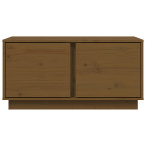 Couchtisch Honigbraun Kiefer Massivholz 80x50 cm