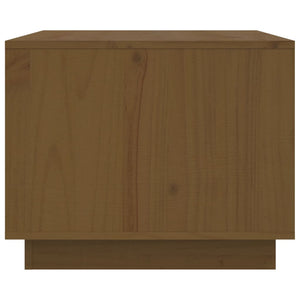 Couchtisch Honigbraun Kiefer Massivholz 80x50 cm