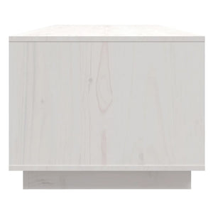 Weißer Couchtisch Kiefer Massivholz 110x50 cm