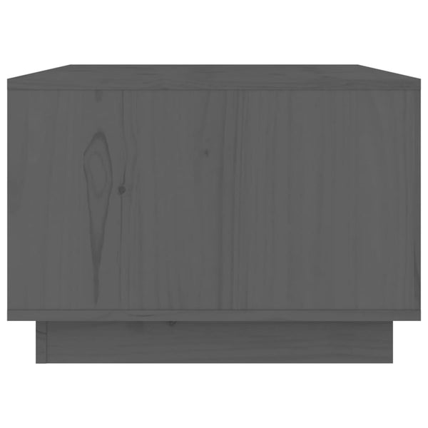 Grauer Couchtisch 80x50cm Kiefer Massivholz
